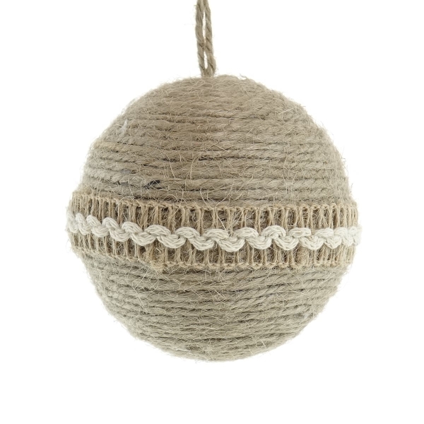 Riffelmacher Weihnachtskugel mit feinem Zierring Ø 8 cm