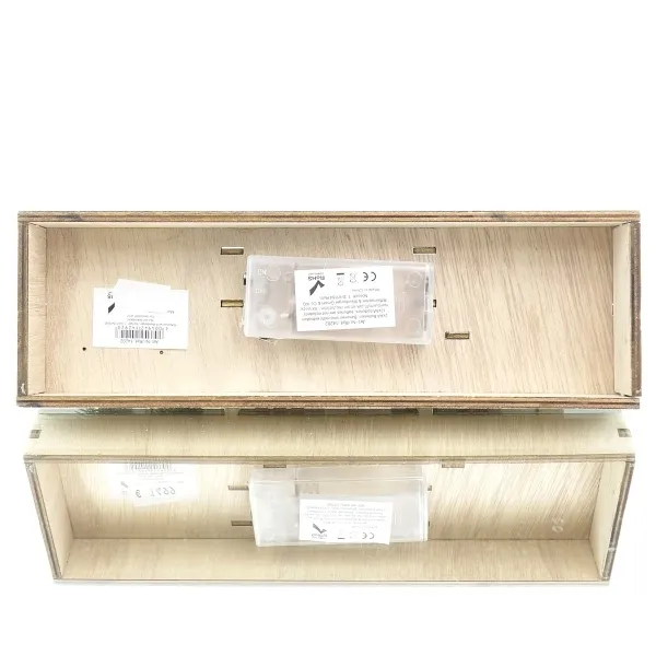 Riffelmacher LED Häuserszene Modern Natur klein 25 x 18 cm