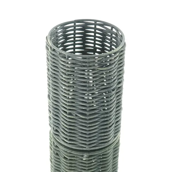 Riffelmacher Laterne S Grau Holzgeflecht auf Metallrahmen Ø 9 cm Riffelmacher Laterne S Grau Holzgeflecht auf Metallrahmen Ø 9 cm