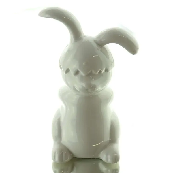 Riffelmacher Lustiger Hase Nichts sehen Weiß 12 cm - Porzellan Riffelmacher Lustiger Hase Nichts sehen Weiß 12 cm - Porzellan