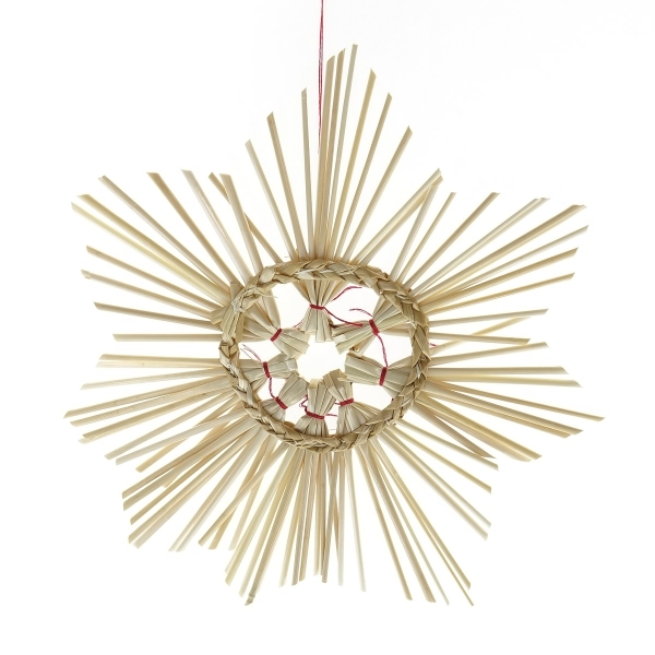 Riffelmacher Weihnachtsdeko Strohstern Natur aus Strohbündeln Ø 22 cm