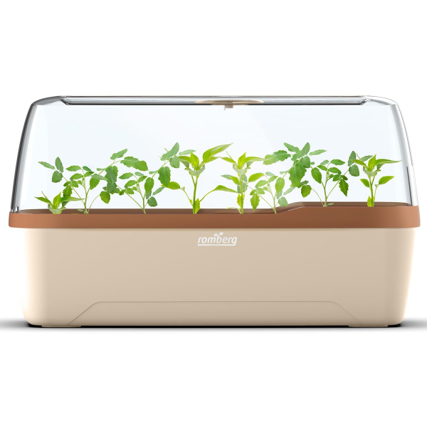 Romberg Bo Qube Gewächshaus & Pflanzkasten System 41x17x23 cm Creme-Kupfer