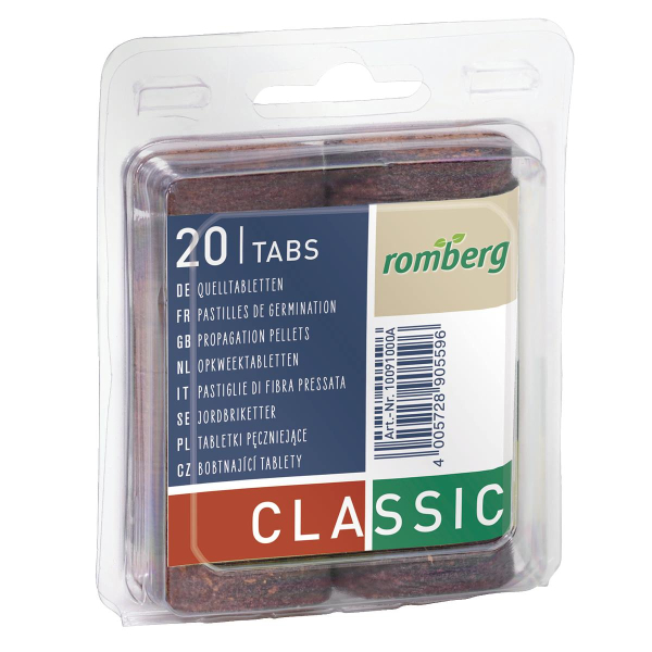 Romberg CLASSIC Kokos-Quelltabletten Ø 36 mm - 20er Pack