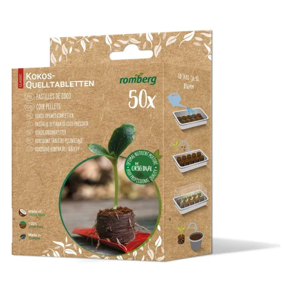 Romberg Kokos-Quelltabletten Ø 36 mm 50 Stück
