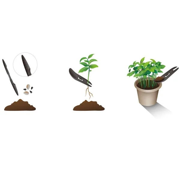 Romberg STYLE Mini-Schaufel & Pikierstab Anthrazit - 2-teiliges Set