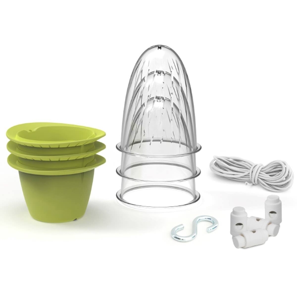 Romberg STYLE Vertikale Mini-Pflanztöpfe Sommergrün 14,5 x 9 cm inkl. Zubehör 