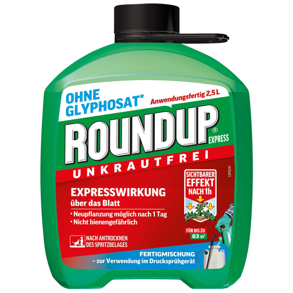 ROUNDUP® Express unkrautfrei Fertigmischung für bis zu 83 m² -  2,5 Liter