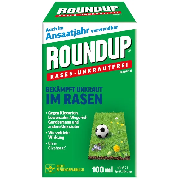 ROUNDUP® Rasen - Unkrautfrei Konzentrat 100 ml für ca. 66 m²