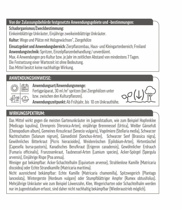 ROUNDUP® Unkrautfrei Total AF anwendungsfertig für bis zu 33 m² - 1 Liter
