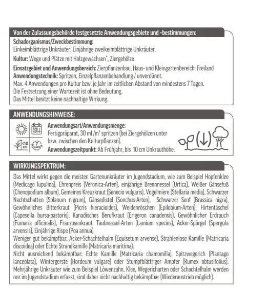 ROUNDUP® Unkrautfrei Total AF anwendungsfertig für bis zu 33 m² - 1 Liter