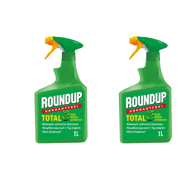 ROUNDUP® Unkrautfrei Total AF anwendungsfertig für ca. 33 m² - 1 Liter x 2 ROUNDUP® Unkrautfrei Total AF anwendungsfertig für ca. 33 m² - 1 Liter x 2