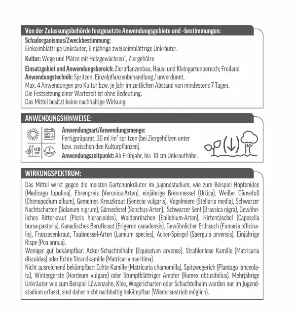 ROUNDUP® Unkrautfrei Total Fertigmischung AF für bis zu 166 m² - 5 Liter