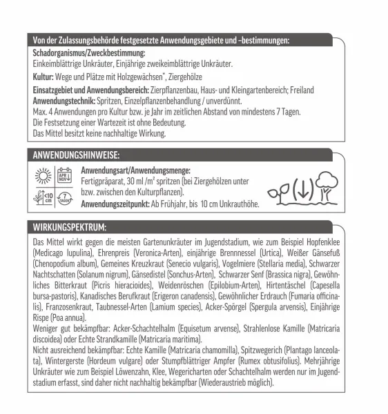 ROUNDUP® Unkrautfrei Total Fertigmischung AF für bis zu 166 m² - 5 Liter