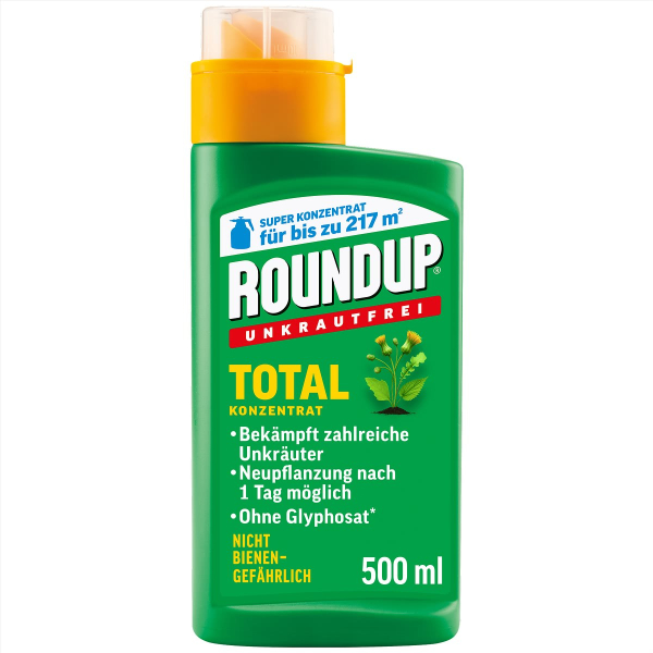 ROUNDUP® Unkrautfrei Total Konzentrat für bis zu 217 m² - 500 ml