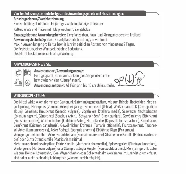 ROUNDUP® Unkrautfrei Total Sprühflasche AF 3 Liter bis zu 100 m²