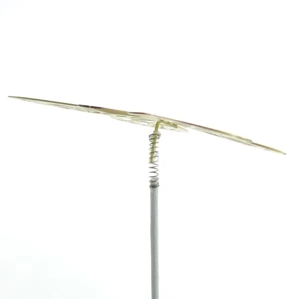 SCHEULEN Blumenstecker Farfalle Schmetterling Senfgelb10 cm x 26 cm - Metall