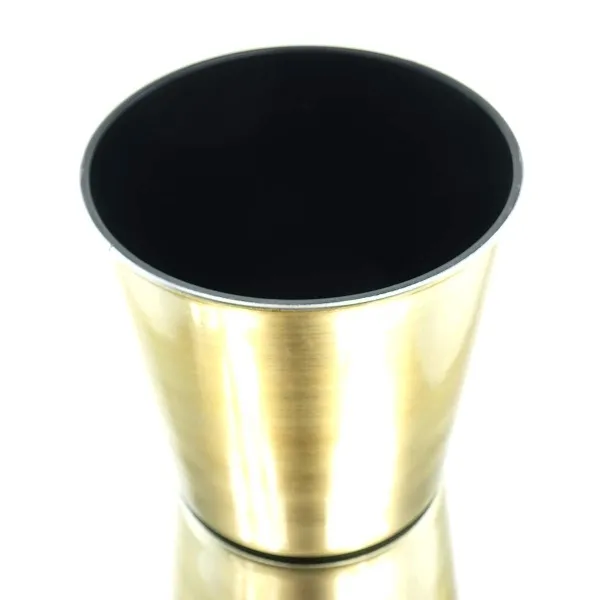 SCHEULEN Dekogefäß Topf Goldfarben konisch 13 cm - Kunststoff