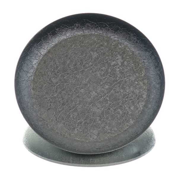 SCHEULEN Dekoteller S Schwarz mit Strukturoberfläche Ø 15 cm - Metall