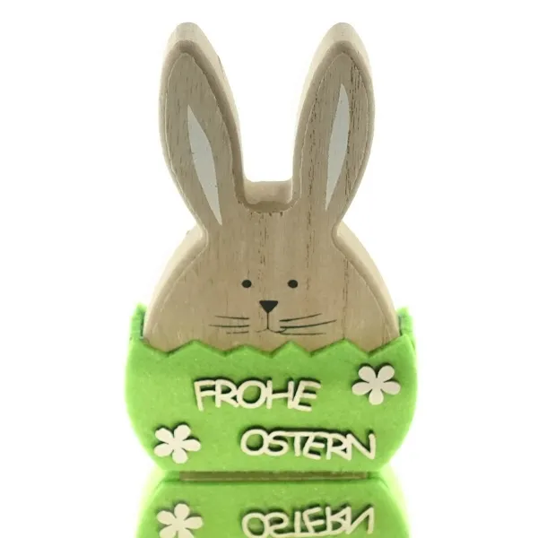 SCHEULEN Hase Frohe Ostern Grün 12 cm - Holz & Filz SCHEULEN Hase Frohe Ostern Grün 12 cm - Holz & Filz
