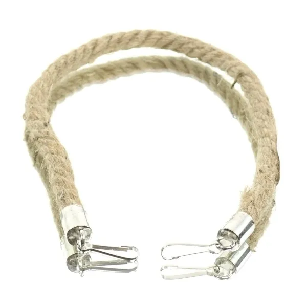 SCHEULEN Jutekordel 35 cm, mit Metall-Halterung an jedem Ende