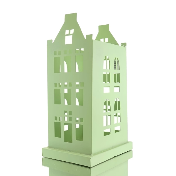 SCHEULEN Kerzenhaus Hansestadt Lübeck Grün 34 cm - Metall