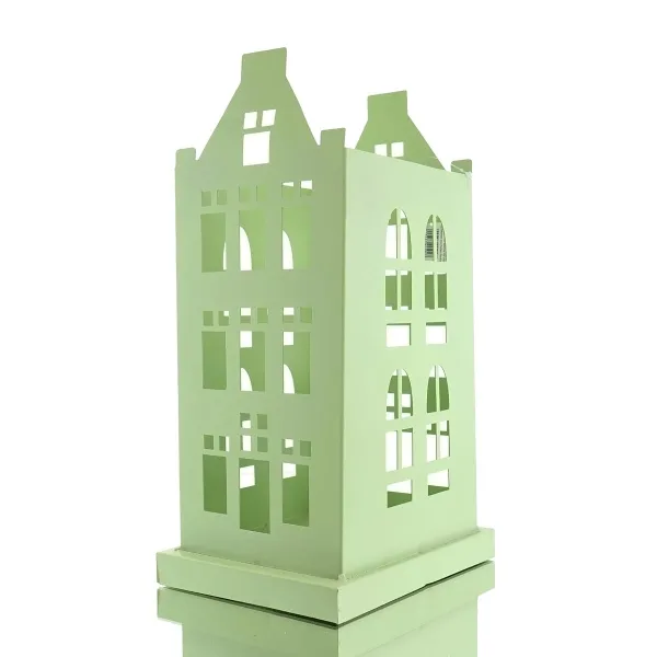 SCHEULEN Kerzenhaus Hansestadt Lübeck Grün 34 cm - Metall SCHEULEN Kerzenhaus Hansestadt Lübeck Grün 34 cm - Metall