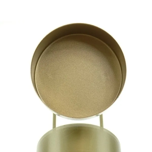 SCHEULEN Kranzstecker Kerzenhalter Meta Goldfarben mit hohem Rand Ø 7 cm - Metall