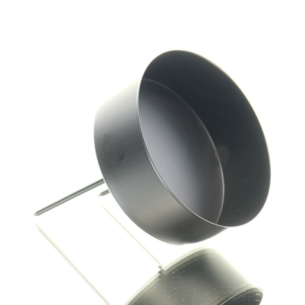 SCHEULEN Kranzstecker Kerzenhalter Meta Schwarz mit hohem Rand Ø 8 cm - Metall