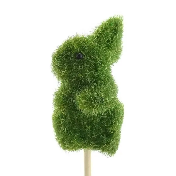 SCHEULEN Oster-Stecker Hase sitzend Moosgrün beflockt 6 cm - Kunststoff SCHEULEN Oster-Stecker Hase sitzend Moosgrün beflockt 6 cm - Kunststoff