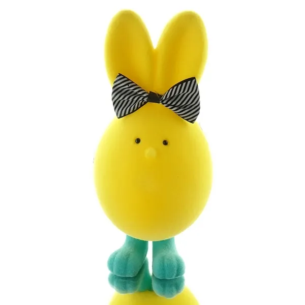 SCHEULEN Osterhase Charly Gelb mit Fliege 23 cm - Kunststoff beflockt SCHEULEN Osterhase Charly Gelb mit Fliege 23 cm - Kunststoff beflockt