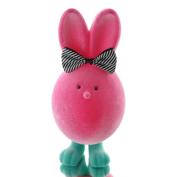 SCHEULEN Osterhase Charly Pink mit Fliege 23 cm - Kunststoff beflockt SCHEULEN Osterhase Charly Pink mit Fliege 23 cm - Kunststoff beflockt