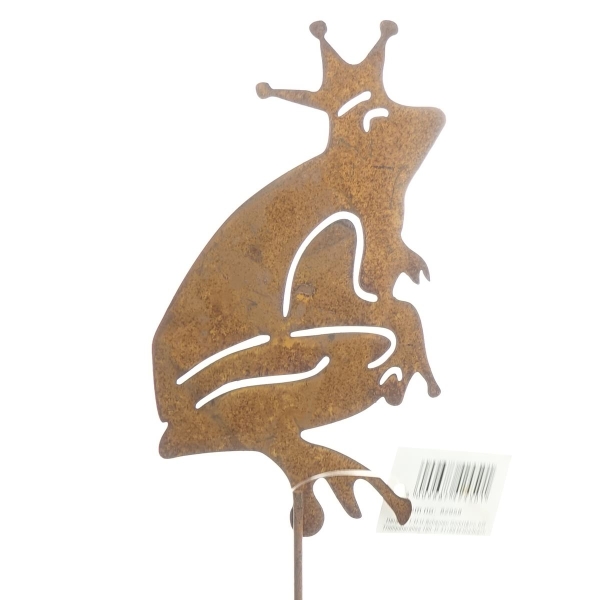 SCHEULEN Stecker Froschkönig mit Rostfinish 45 cm - Metall