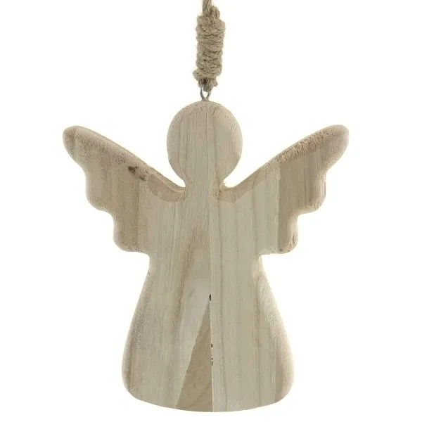 SCHEULEN Weihnachtsengel Anhänger Natur 15 cm - Holz