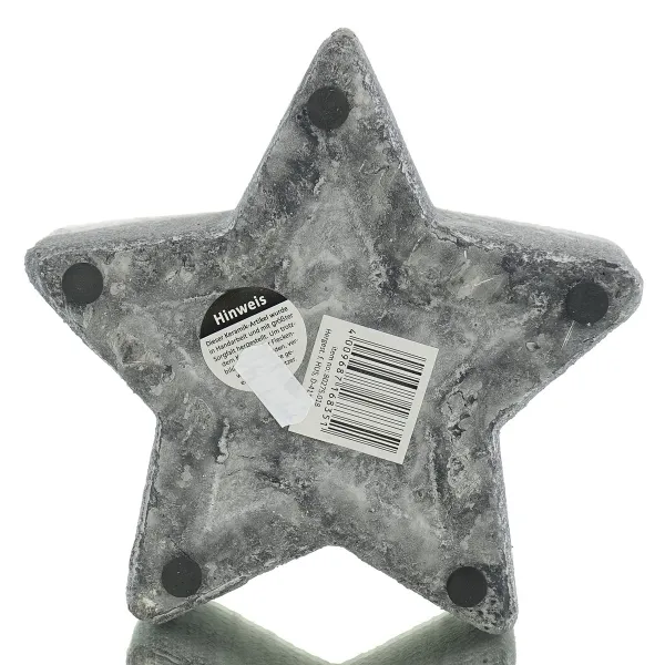 SCHEULEN Weihnachtsgefäß Rustiko in Sternform Antikweiß Ø 14,5 cm - Keramik