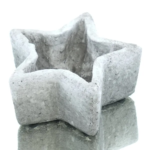 SCHEULEN Weihnachtsgefäß Rustiko in Sternform Antikweiß Ø 18,5 cm - Keramik SCHEULEN Weihnachtsgefäß Rustiko in Sternform Antikweiß Ø 18,5 cm - Keramik