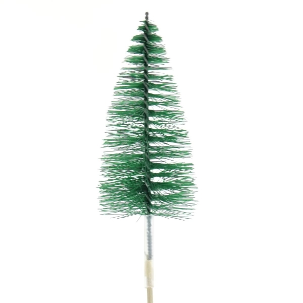 SCHEULEN Weihnachtspflanzenstecker Tannenbaum Grün 10 cm - Metall & Kunststoff