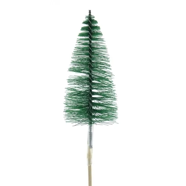 SCHEULEN Weihnachtspflanzenstecker Tannenbaum Grün 10 cm - Metall & Kunststoff