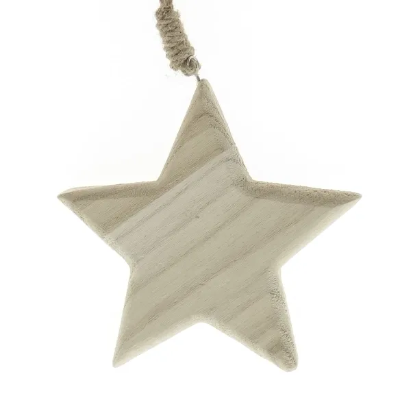 SCHEULEN Weihnachtsstern Beige Ø 15 cm - Weichholz
