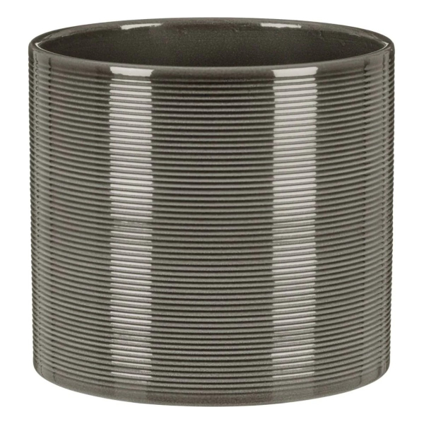 Scheurich Übertopf 828 Glass Grey - Ø 10 cm, Höhe 9,1 cm