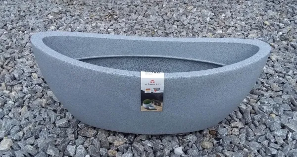 Scheurich Wave Globe Jardiniere weiß/granit 253/58 Scheurich Wave Globe Jardiniere weiß/granit 253/58