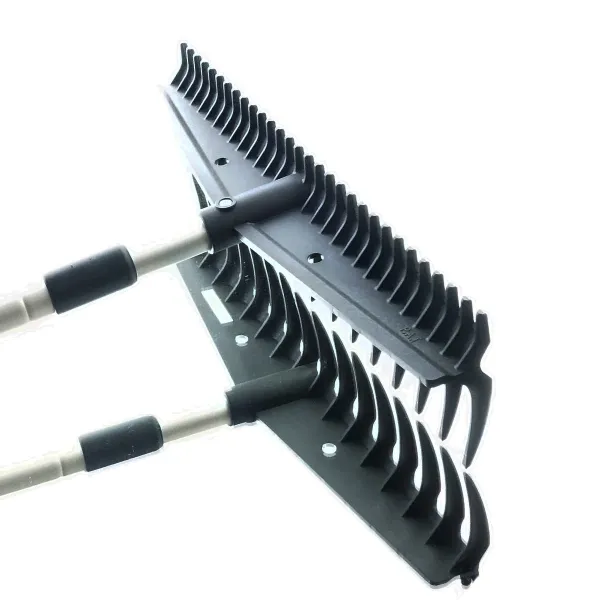 Siena GARDEN 2-in-1 Doppelrechen mit Alu-Teleskopstiel