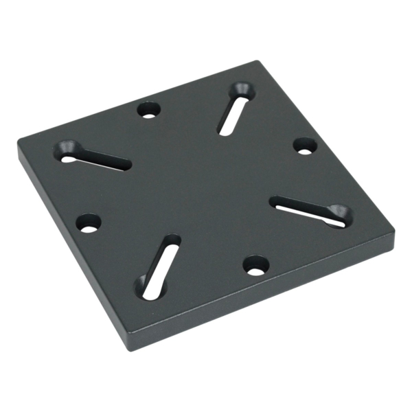 Siena Garden Adapterplatte für Bodenständer, Lochabstand 64 bis 113 mm