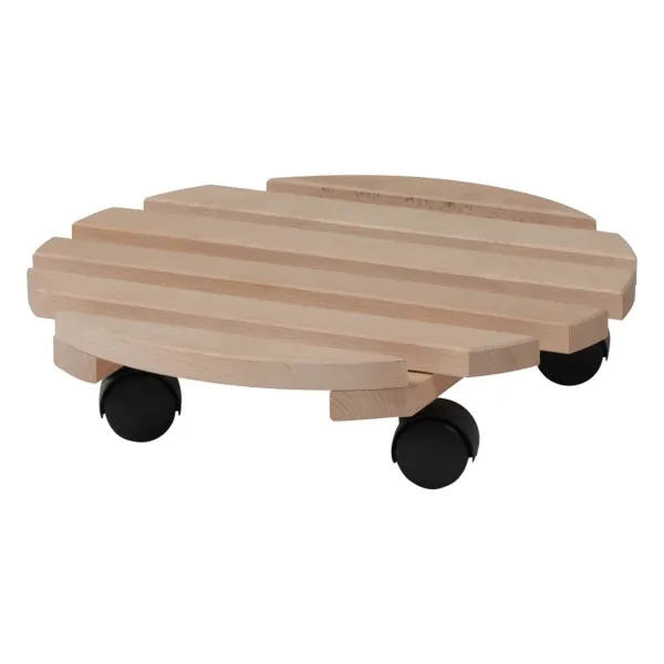 Siena Garden Holz-Rolluntersetzer Buche rund - Ø 35 cm