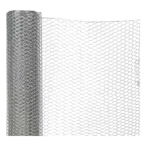 Siena Garden Sechseckgeflecht verzinkt, 100 cm x 5 m