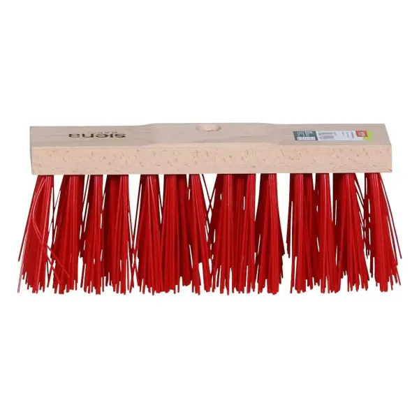 Siena Garden Straßenbesen Elaston - Kopf Buchenholz, Borsten rot, 32 cm