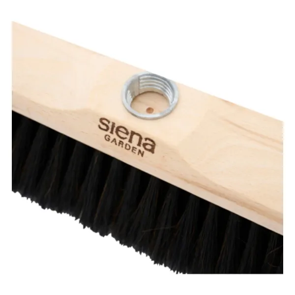 Siena Garden Stubenbesen Rosshaar mit Gewinde - Buche, 28 cm