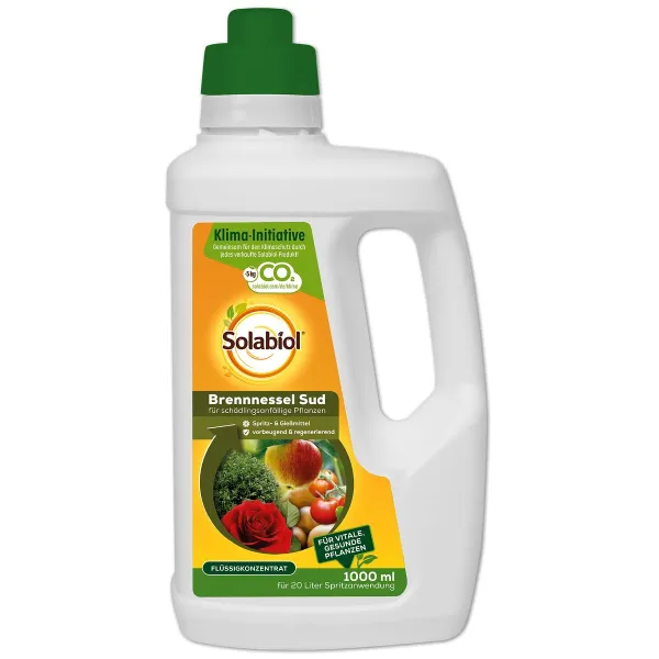 Solabiol Brennnessel Sud für schädlingsanfällige Pflanzen - 1 Liter Konzentrat Solabiol Brennnessel Sud für schädlingsanfällige Pflanzen - 1 Liter Konzentrat