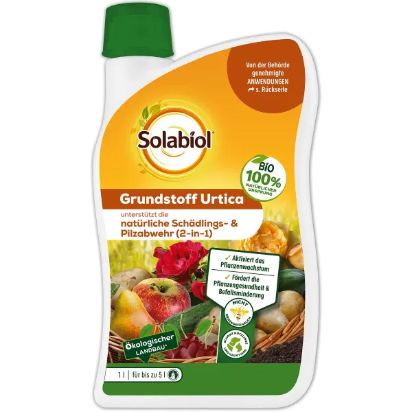 Solabiol® Bio Grundstoff Urtica Konzentrat für 5 Liter Spritzbrühe - 1 Liter Solabiol® Bio Grundstoff Urtica Konzentrat für 5 Liter Spritzbrühe - 1 Liter