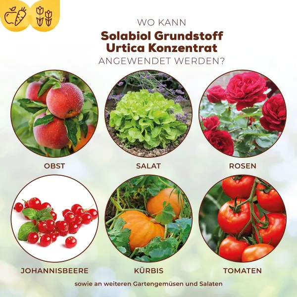 Solabiol® Bio Grundstoff Urtica Konzentrat für 5 Liter Spritzbrühe - 1 Liter
