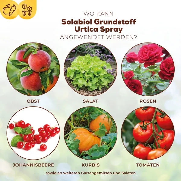 Solabiol® Bio Grundstoff Urtica Spray anwendungsfertig 1 Liter Sprühflasche x 2